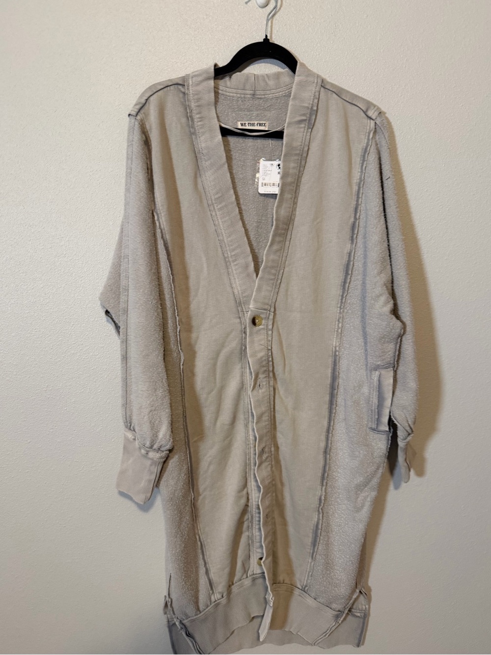 We the free free people dreamy blue cardi- quiet grey NWT $148 XS *see color* - Picture 5 of 8